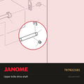 Upper knife driving shaft, Janome #787022101 — shown on the Janome parts diagram