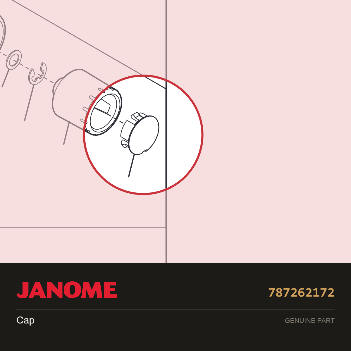 Cap, Janome #787262172 — shown on the Janome parts diagram