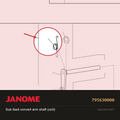 Sub feed conv arm shaft unit, Janome #795630000 — shown on the Janome parts diagram
