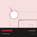 Front cover (unit), Janome #795652008 — shown on the Janome parts diagram