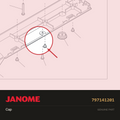 Cap, Janome #797141201 — shown on the Janome parts diagram