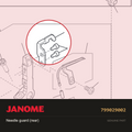 Needle guard (rear), Janome #799029002 — shown on the Janome parts diagram