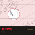 Spring, Janome #799066001 — shown on the Janome parts diagram