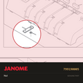 Nut, Janome #799190005 — shown on the Janome parts diagram