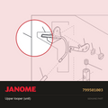 Upper looper (unit), Janome #799501003 — shown on the Janome parts diagram