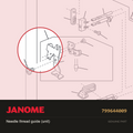 Needle thread guide (unit), Janome #799644009 — shown on the Janome parts diagram