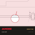 Lower shaft, Janome #808027300 — shown on the Janome parts diagram