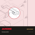 Carrying handle, Janome #809105007 — shown on the Janome parts diagram