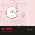 Thread cutter holder (unit), Janome #809619009 — shown on the Janome parts diagram