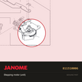 Stepping motor (unit), Janome #811510006 — shown on the Janome parts diagram