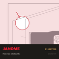Hook race (whole unit), Janome #811607218 — shown on the Janome parts diagram