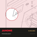 Ornamental panel 2, Janome #814022B01 — shown on the Janome parts diagram