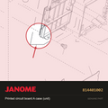 Printed circuit board A case, Janome #814401002 — shown on the Janome parts diagram