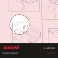 Extension table (unit), Janome #814507A01 — shown on the Janome parts diagram
