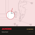 Zigzag stopper, Janome #815002002 — shown on the Janome parts diagram