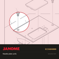 Needle plate (unit), Janome #815604000 — shown on the Janome parts diagram