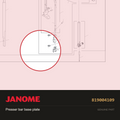 Presser bar base plate, Janome #819004109 — shown on the Janome parts diagram