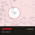 Tension release link, Janome #819008000 — shown on the Janome parts diagram