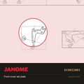 Front cover set plate, Janome #819032003 — shown on the Janome parts diagram