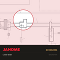 Lower shaft, Janome #819042006 — shown on the Janome parts diagram
