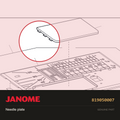 Needle plate, Janome #819050007 — shown on the Janome parts diagram