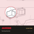 Feed dog drop lever, Janome #819057004 — shown on the Janome parts diagram