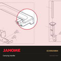 Carrying handle, Janome #819064004 — shown on the Janome parts diagram