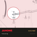 Front arm leg, Janome #819137009 — shown on the Janome parts diagram