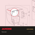 Face cover, Janome #819139A01 — shown on the Janome parts diagram