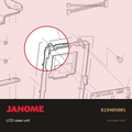 LCD case (unit), Janome #819405001 — shown on the Janome parts diagram