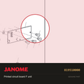 Printed circuit board F (unit), Janome #819510000 — shown on the Janome parts diagram