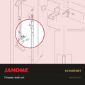 Threader shaft (unit), Janome #819605003 — shown on the Janome parts diagram