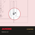 Needle bar (unit), Janome #819607005 — shown on the Janome parts diagram