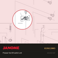 Presser foot lift switch (unit, Janome #819612003 — shown on the Janome parts diagram