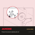 Press ft press adj dial (unit), Janome #819613004 — shown on the Janome parts diagram