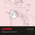 Switching reg (unit) 100V-127V, Janome #819631008 — shown on the Janome parts diagram