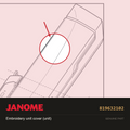 Embroidery unit cover (unit), Janome #819632102 — shown on the Janome parts diagram