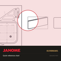 Quick reference chart, Janome #819806A01 — shown on the Janome parts diagram