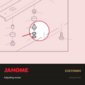 Adjusting screw, Janome #820350004 — shown on the Janome parts diagram