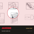 Needle Set, Janome #820827007 — shown on the Janome parts diagram