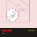 Washer, Janome #825303007 — shown on the Janome parts diagram