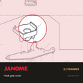 Hook Gear Cover, Janome #827040009 — shown on the Janome parts diagram