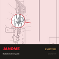 Buttonhole lever guide, Janome #830057021 — shown on the Janome parts diagram