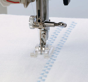 Open Toe Satin Stitch Foot (5-7mm) — genuine Janome accessory, part 832427103