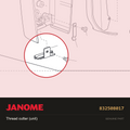 Thread cutter (unit), Janome #832508017 — shown on the Janome parts diagram
