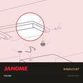Handle, Janome #846015107 — shown on the Janome parts diagram