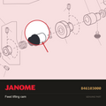 Feed Lifting Cam, Janome #846103000 — shown on the Janome parts diagram