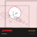 Dial leaf, Janome #846353007 — shown on the Janome parts diagram