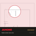 Bobbin winder motor (unit), Janome #846510107 — shown on the Janome parts diagram