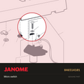 Micro Switch, Janome #846514101 — shown on the Janome parts diagram